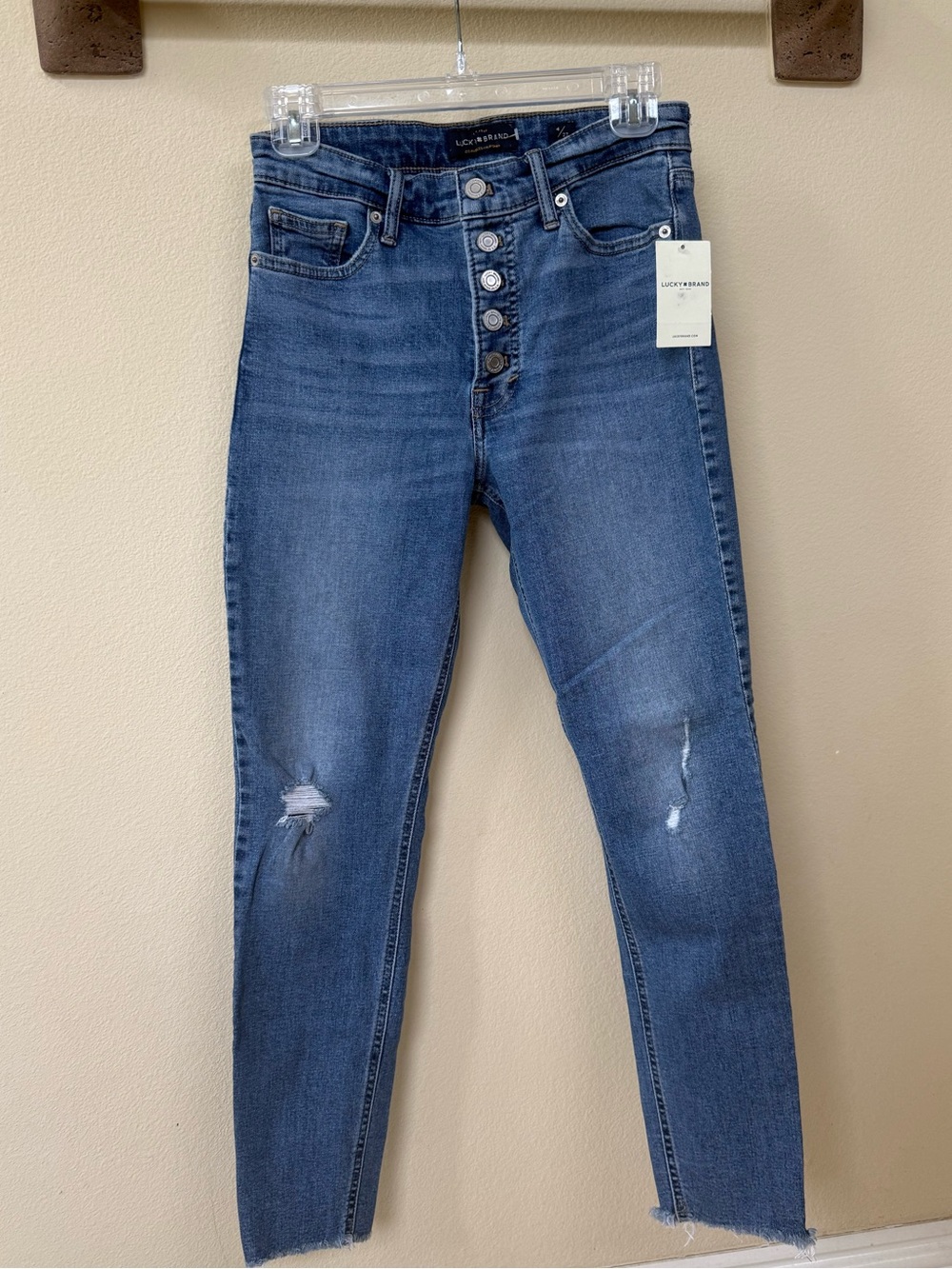New - Lucky brand Bridgette skinny cropped jeans